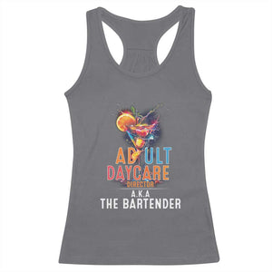 Funny Adult Daycare Director Aka The Bartender Racerback Tank Top TS09 Charcoal Print Your Wear