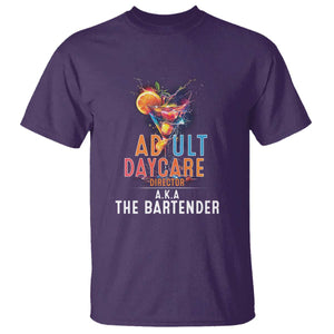 Funny Adult Daycare Director Aka The Bartender T Shirt TS09 Purple Print Your Wear