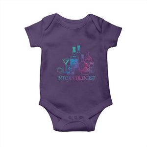 Funny Bartender Intoxicologist Baby Onesie TS09 Purple Print Your Wear