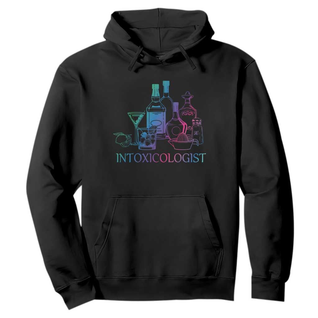 Funny Bartender Intoxicologist Hoodie TS09 Black Print Your Wear