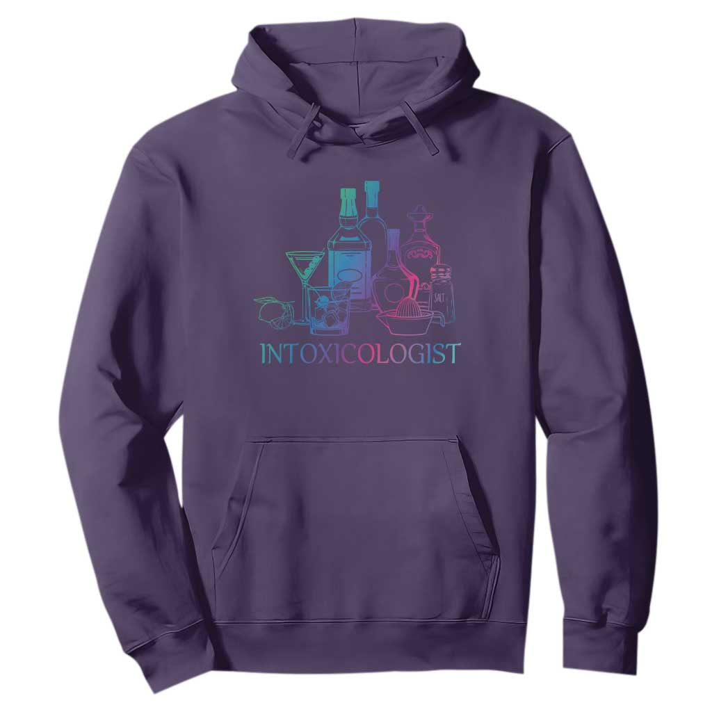 Funny Bartender Intoxicologist Hoodie TS09 Purple Print Your Wear