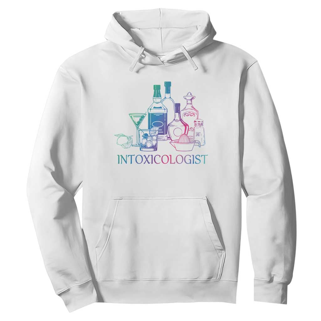 Funny Bartender Intoxicologist Hoodie TS09 White Print Your Wear