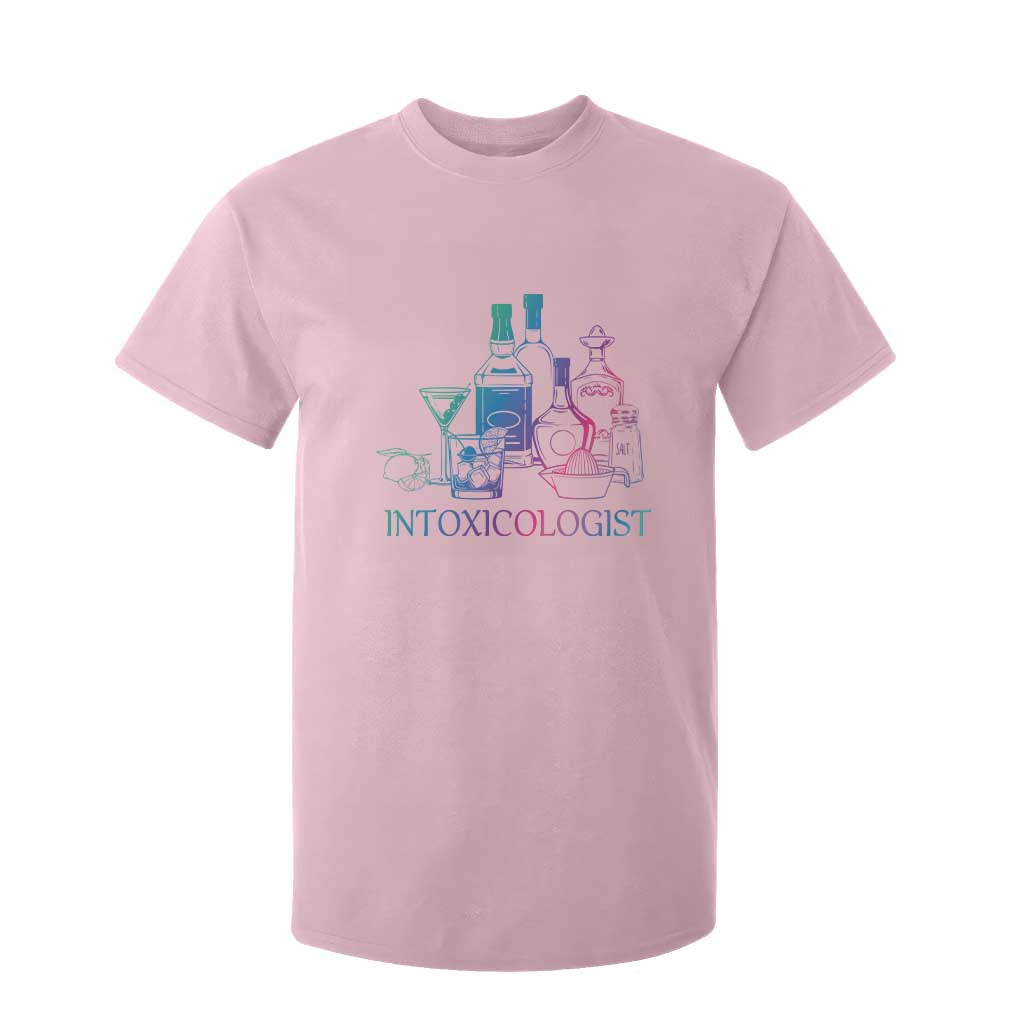 Funny Bartender Intoxicologist T Shirt For Kid TS09 Light Pink Print Your Wear