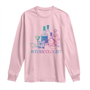 Funny Bartender Intoxicologist Long Sleeve Shirt TS09 Light Pink Print Your Wear