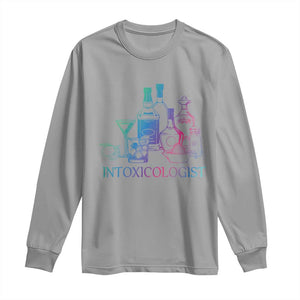 Funny Bartender Intoxicologist Long Sleeve Shirt TS09 Sport Gray Print Your Wear
