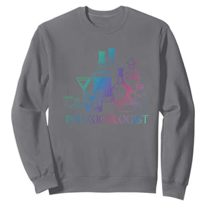 Funny Bartender Intoxicologist Sweatshirt TS09 Charcoal Print Your Wear