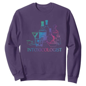 Funny Bartender Intoxicologist Sweatshirt TS09 Purple Print Your Wear
