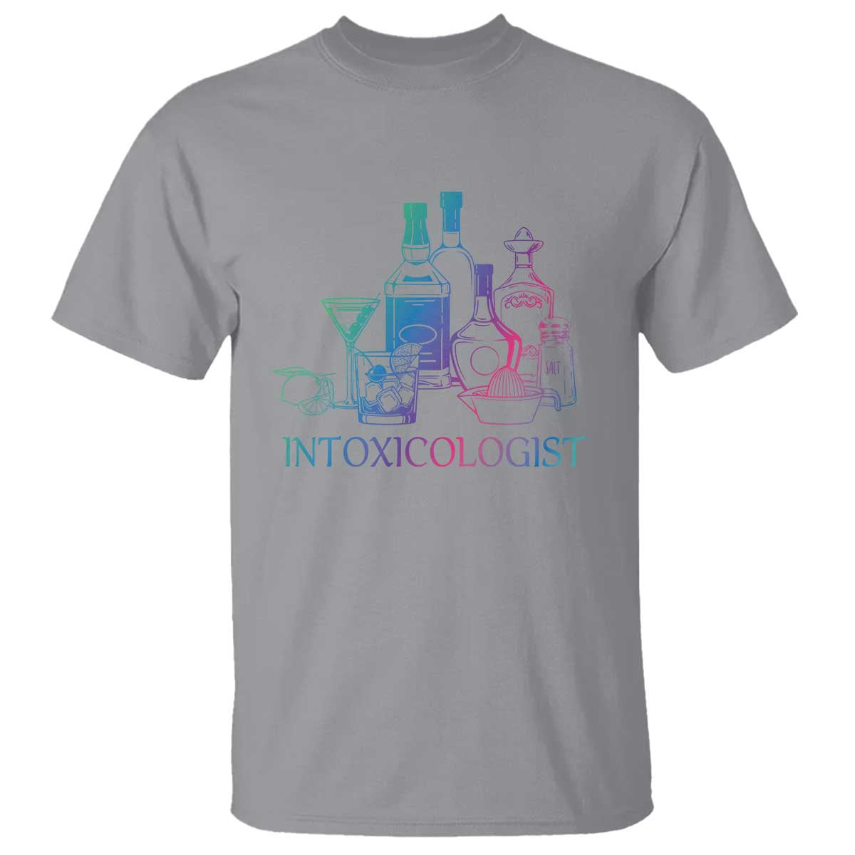 Funny Bartender Intoxicologist T Shirt TS09 Sport Gray Print Your Wear
