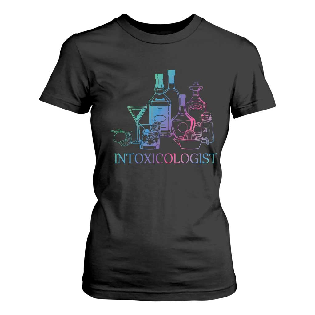 Funny Bartender Intoxicologist T Shirt For Women TS09 Black Print Your Wear