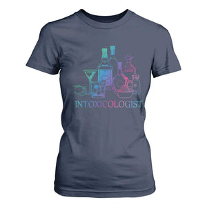 Funny Bartender Intoxicologist T Shirt For Women TS09 Navy Print Your Wear