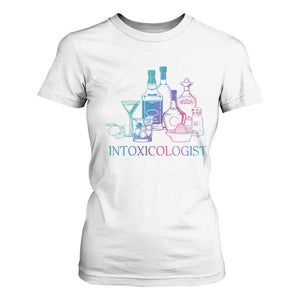 Funny Bartender Intoxicologist T Shirt For Women TS09 White Print Your Wear