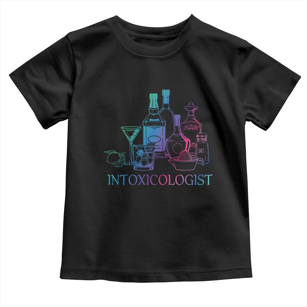 Funny Bartender Intoxicologist Toddler T Shirt TS09 Black Print Your Wear
