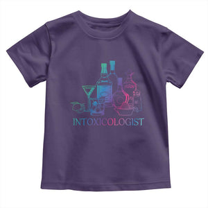 Funny Bartender Intoxicologist Toddler T Shirt TS09 Purple Print Your Wear