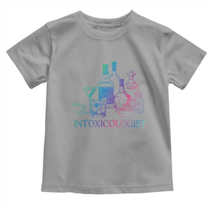 Funny Bartender Intoxicologist Toddler T Shirt TS09 Sport Gray Print Your Wear