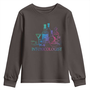 Funny Bartender Intoxicologist Youth Sweatshirt TS09 Dark Chocolate Print Your Wear
