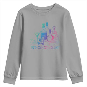 Funny Bartender Intoxicologist Youth Sweatshirt TS09 Sport Gray Print Your Wear