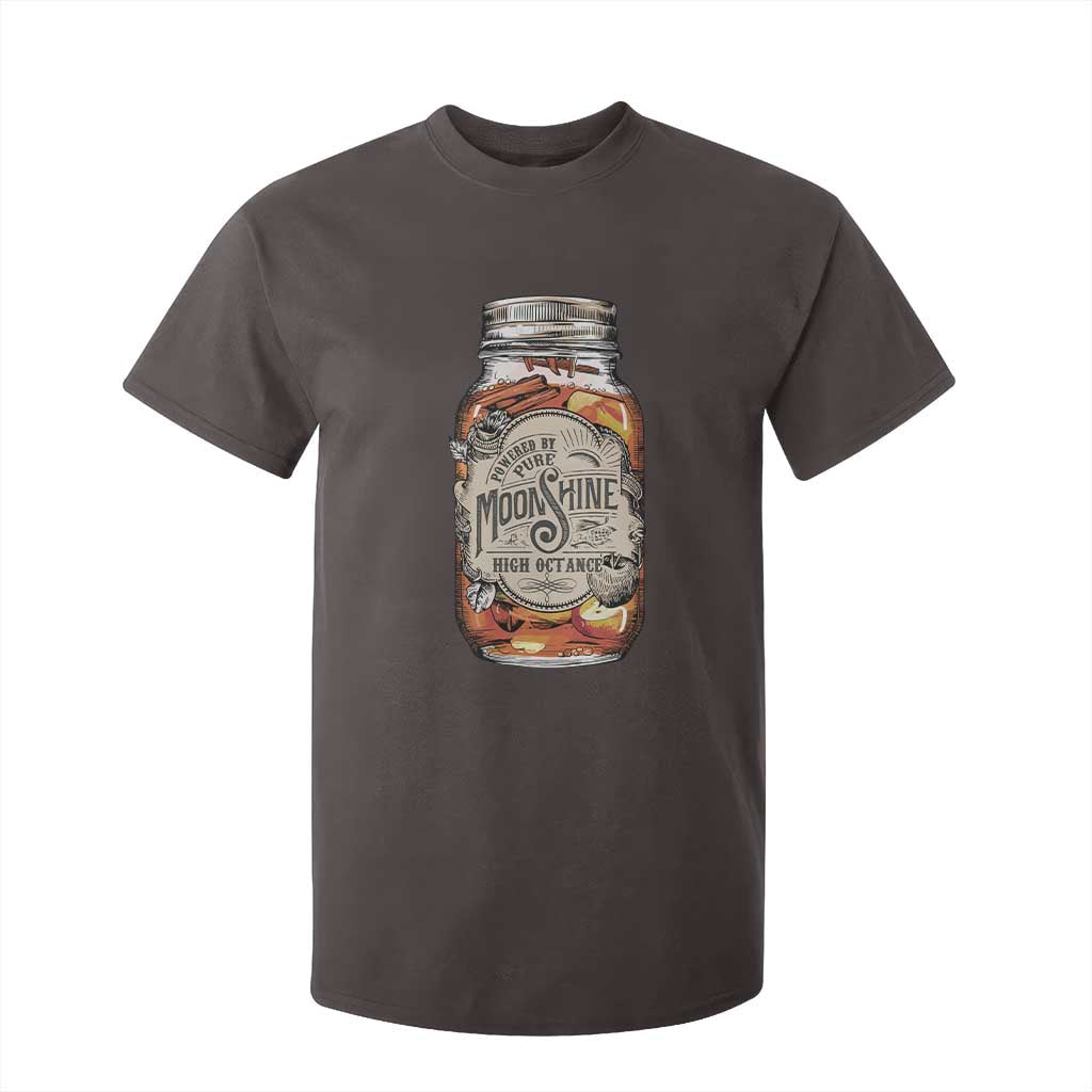 Drinking Powered By Pure Moonshine T Shirt For Kid TS09 Dark Chocolate Print Your Wear
