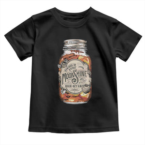 Drinking Powered By Pure Moonshine Toddler T Shirt TS09 Black Print Your Wear