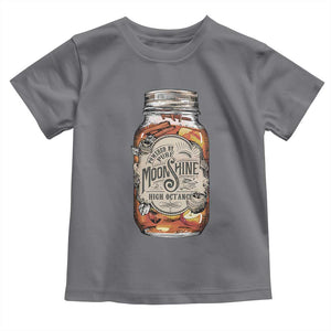 Drinking Powered By Pure Moonshine Toddler T Shirt TS09 Charcoal Print Your Wear