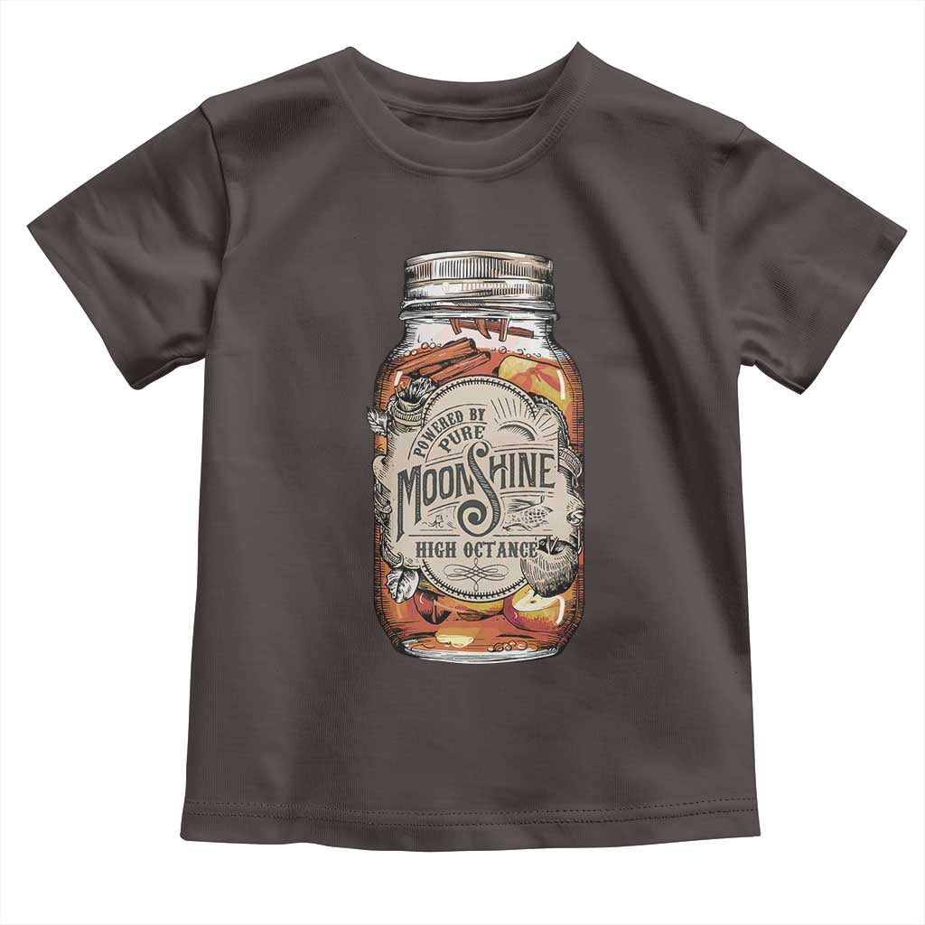 Drinking Powered By Pure Moonshine Toddler T Shirt TS09 Dark Chocolate Print Your Wear