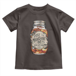 Drinking Powered By Pure Moonshine Toddler T Shirt TS09 Dark Chocolate Print Your Wear