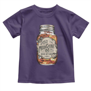 Drinking Powered By Pure Moonshine Toddler T Shirt TS09 Purple Print Your Wear