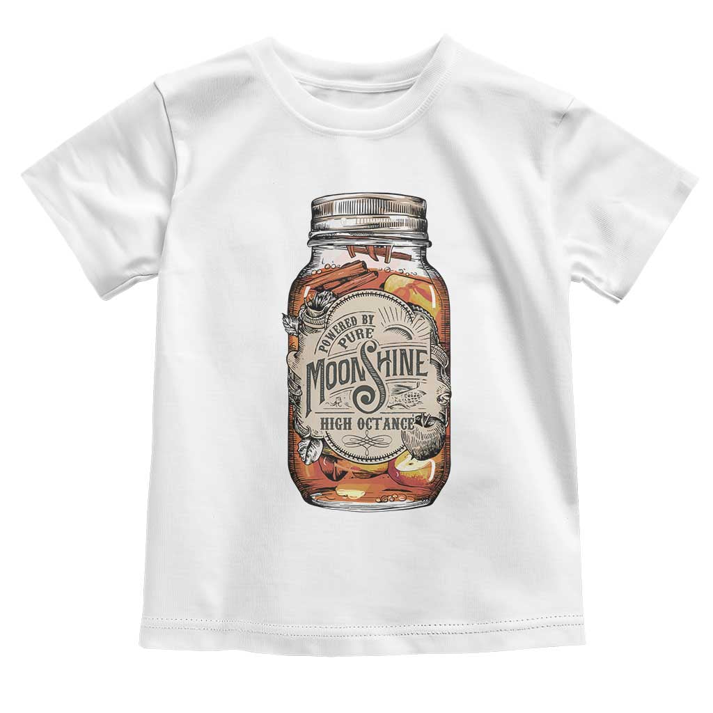Drinking Powered By Pure Moonshine Toddler T Shirt TS09 White Print Your Wear