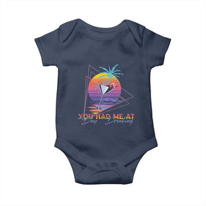 Funny You Had Me At Day Drinking Baby Onesie TS09 Navy Print Your Wear