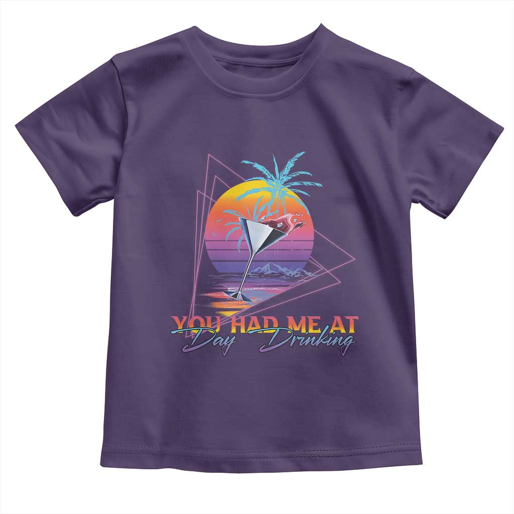 Funny You Had Me At Day Drinking Toddler T Shirt TS09 Purple Print Your Wear