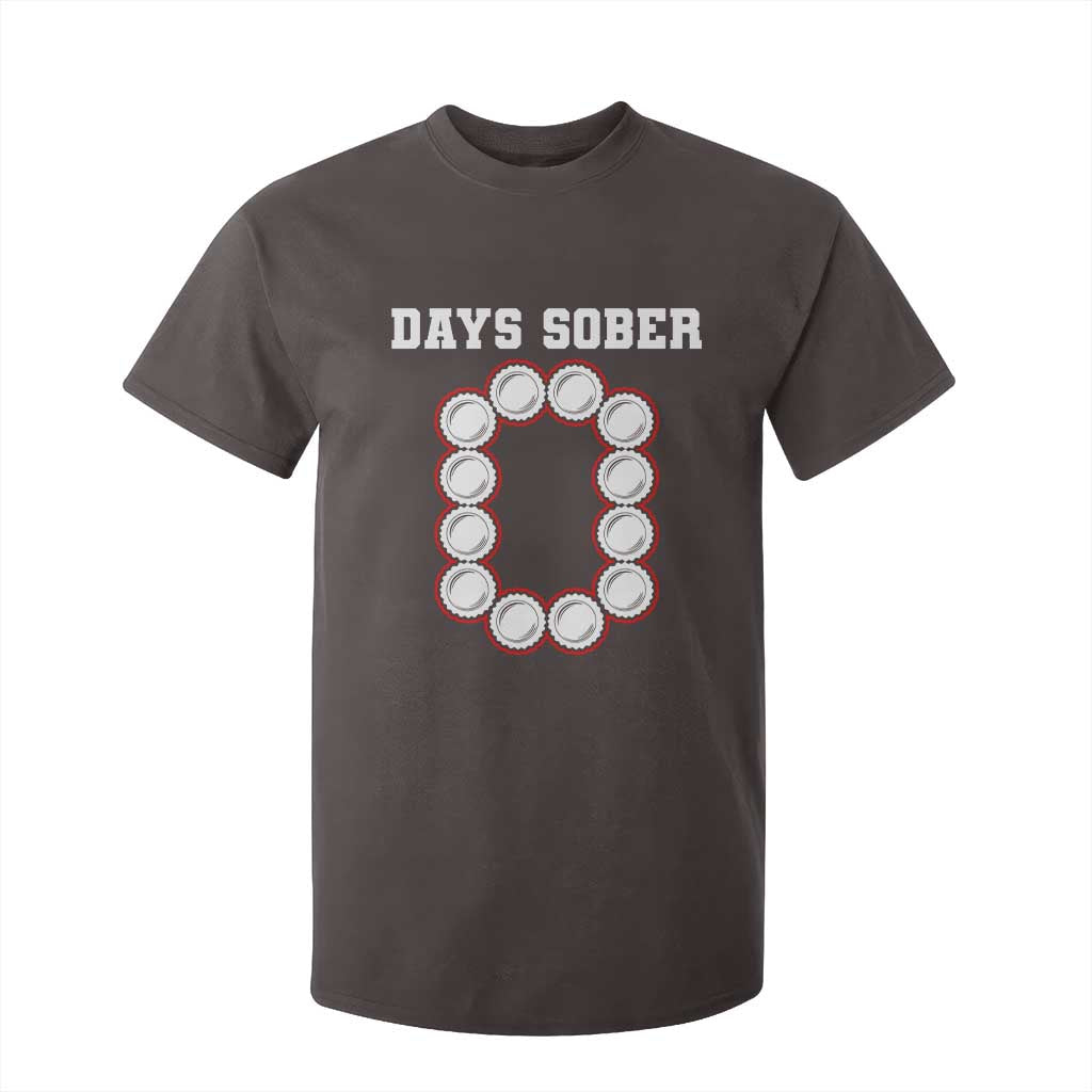 Funny Drinking T Shirt For Kid 0 Days Sober TS09 Dark Chocolate Print Your Wear