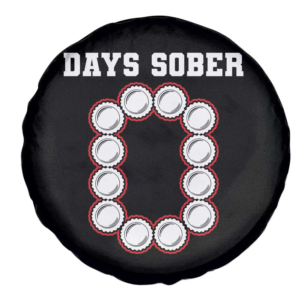 Funny Drinking Spare Tire Cover 0 Days Sober TS09 Print Your Wear
