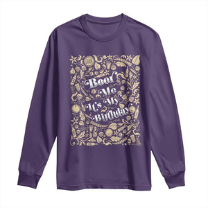Funny Drinking Long Sleeve Shirt Beer Me It's My Birthday TS09 Purple Print Your Wear