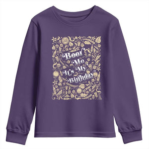 Funny Drinking Youth Sweatshirt Beer Me It's My Birthday TS09 Purple Print Your Wear