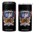 USA Drinking Team 4 in 1 Can Cooler Tumbler TS09 One Size: 16 oz Black Print Your Wear