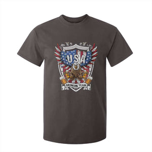 USA Drinking Team T Shirt For Kid TS09 Dark Chocolate Print Your Wear