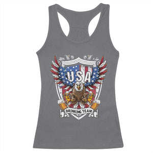 USA Drinking Team Racerback Tank Top TS09 Charcoal Print Your Wear