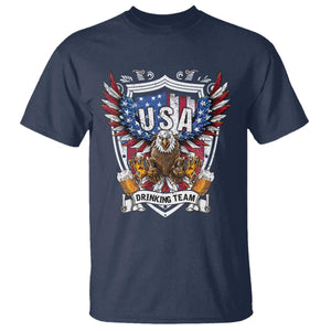 USA Drinking Team T Shirt TS09 Navy Print Your Wear
