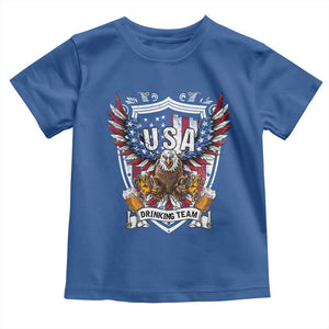 USA Drinking Team Toddler T Shirt TS09 Royal Blue Print Your Wear
