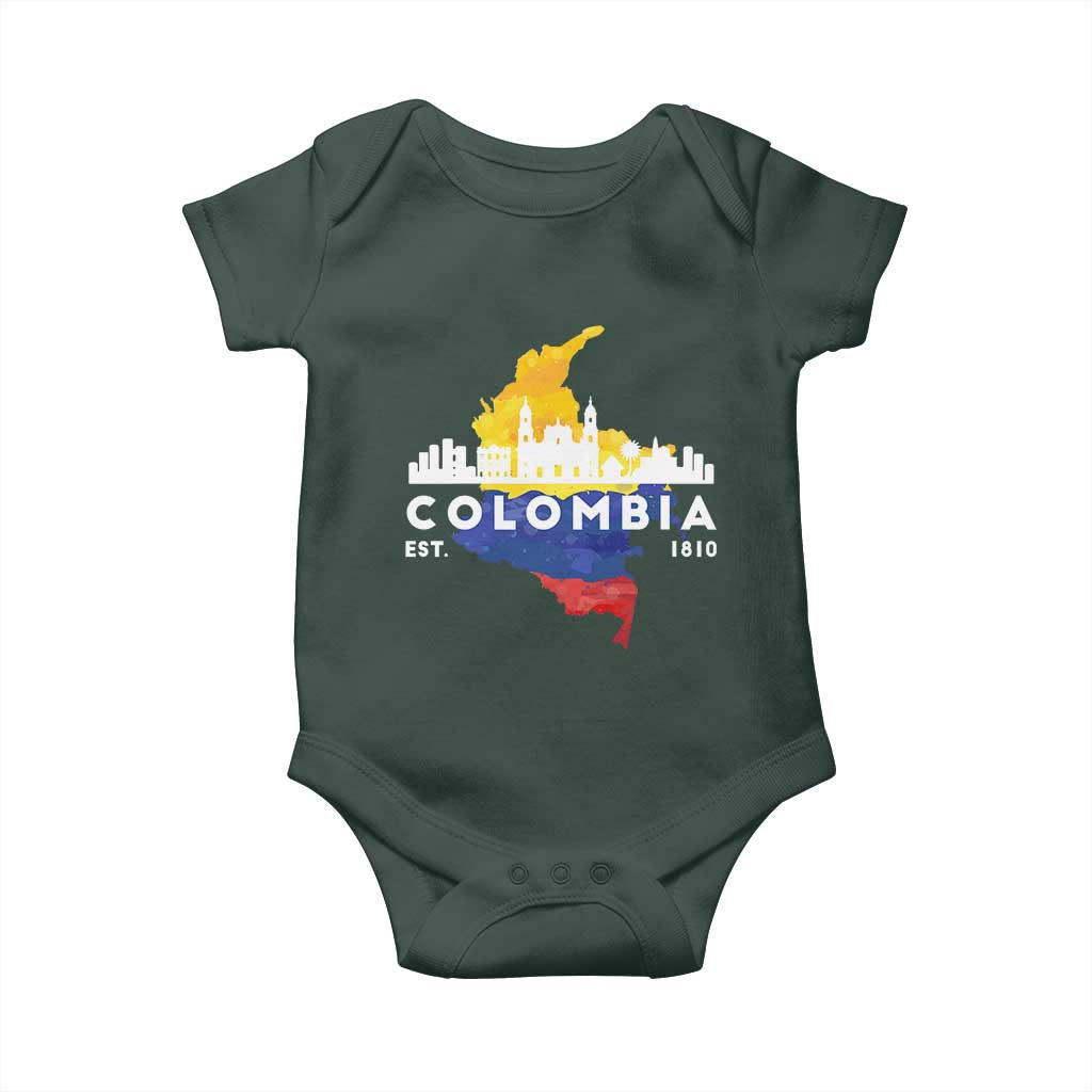 Colombian Pride Baby Onesie Colombia Est. 1810 TS09 Print Your Wear