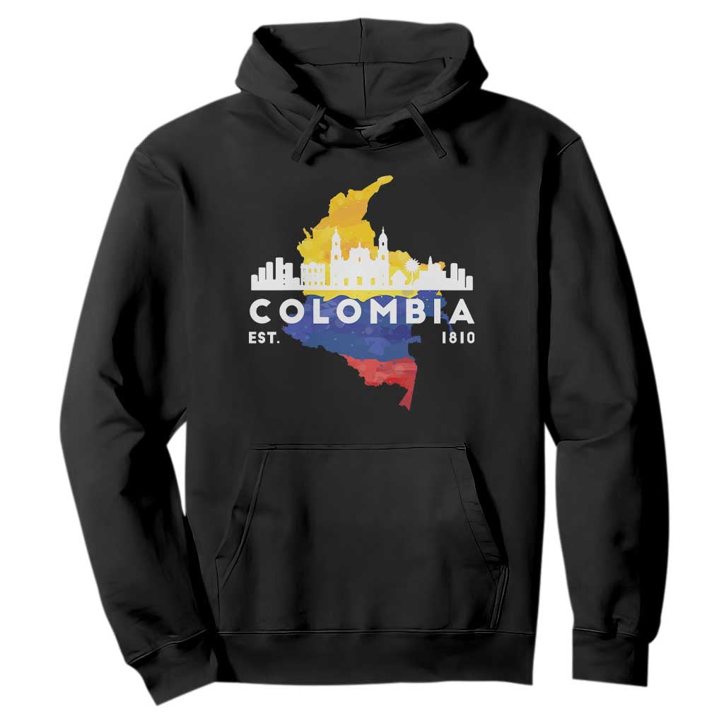 Colombian Pride Hoodie Colombia Est. 1810 TS09 Black Print Your Wear