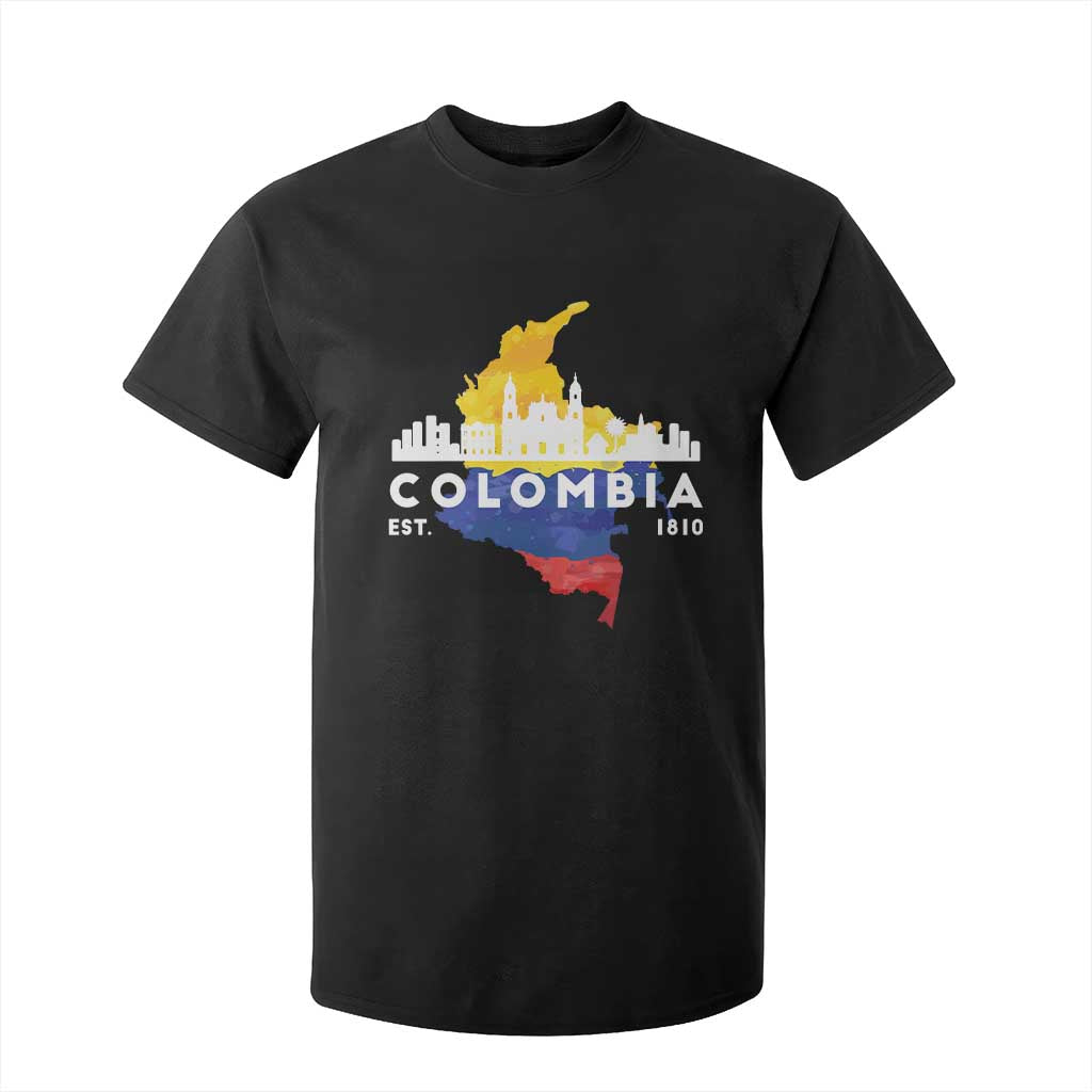 Colombian Pride T Shirt For Kid Colombia Est. 1810 TS09 Black Print Your Wear