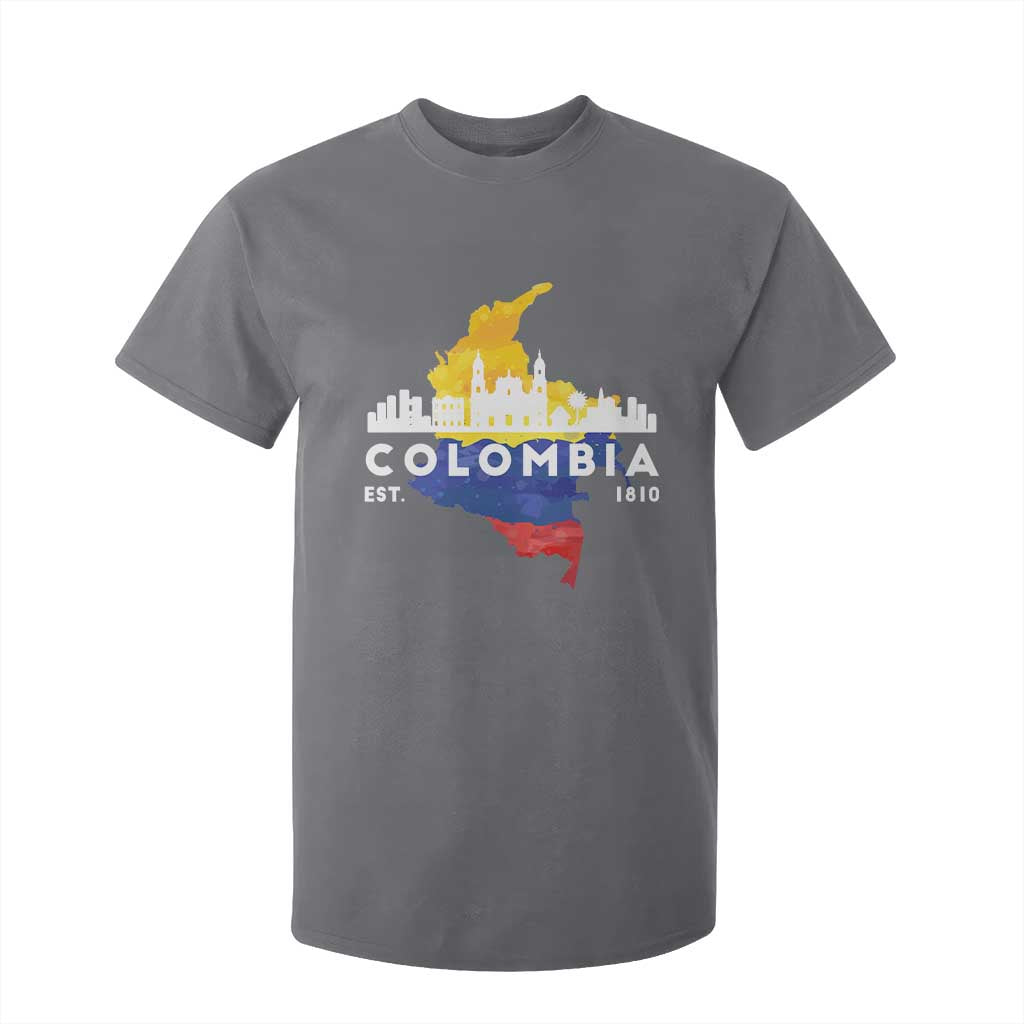 Colombian Pride T Shirt For Kid Colombia Est. 1810 TS09 Charcoal Print Your Wear