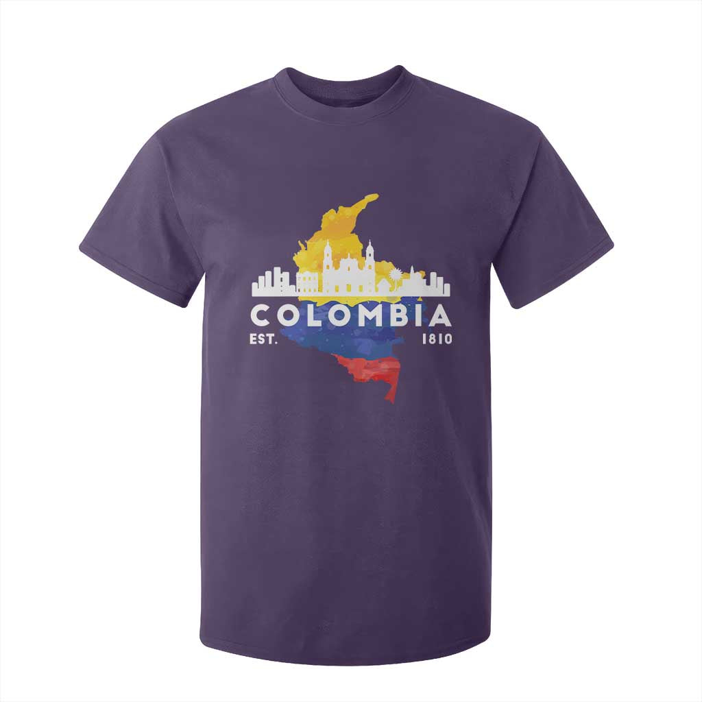 Colombian Pride T Shirt For Kid Colombia Est. 1810 TS09 Purple Print Your Wear