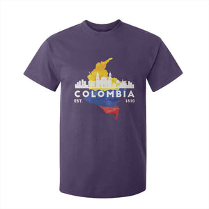 Colombian Pride T Shirt For Kid Colombia Est. 1810 TS09 Purple Print Your Wear