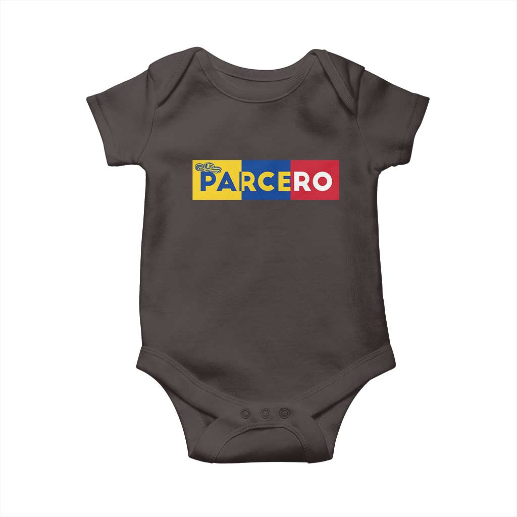 Funny Colombian Baby Onesie Parcero Colombia Slang Good Friend Buddy TS09 Dark Chocolate Print Your Wear