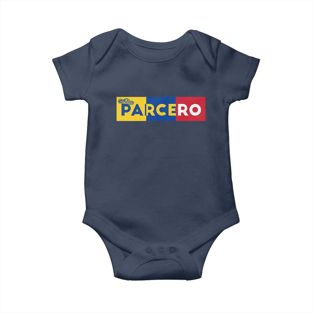 Funny Colombian Baby Onesie Parcero Colombia Slang Good Friend Buddy TS09 Navy Print Your Wear