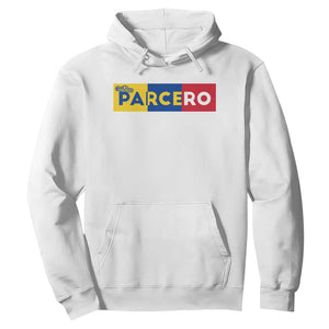 Funny Colombian Hoodie Parcero Colombia Slang Good Friend Buddy TS09 White Print Your Wear