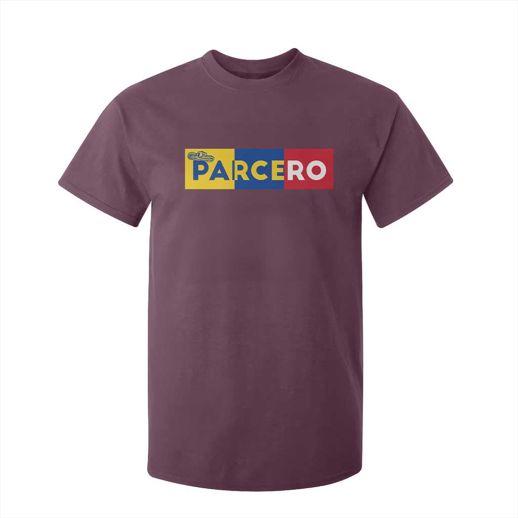 Funny Colombian T Shirt For Kid Parcero Colombia Slang Good Friend Buddy TS09 Maroon Print Your Wear