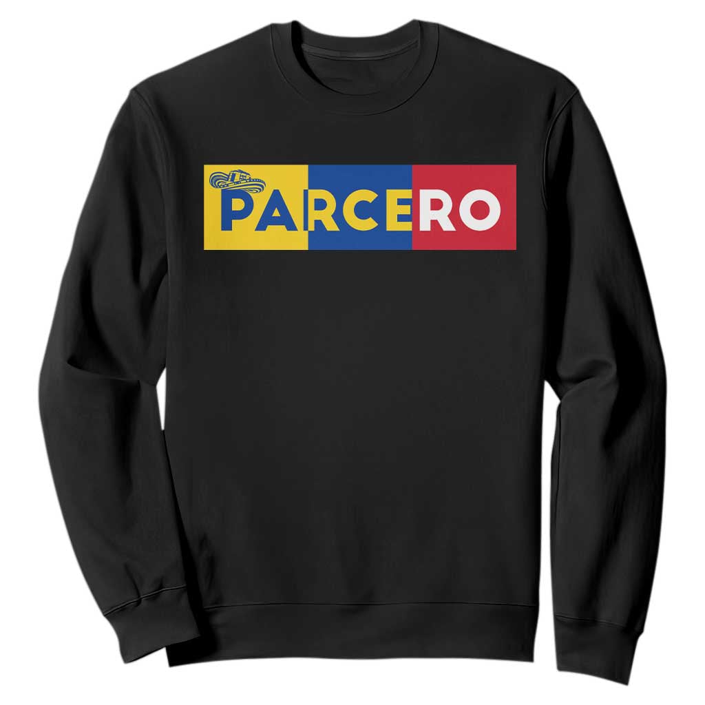 Funny Colombian Sweatshirt Parcero Colombia Slang Good Friend Buddy TS09 Black Print Your Wear
