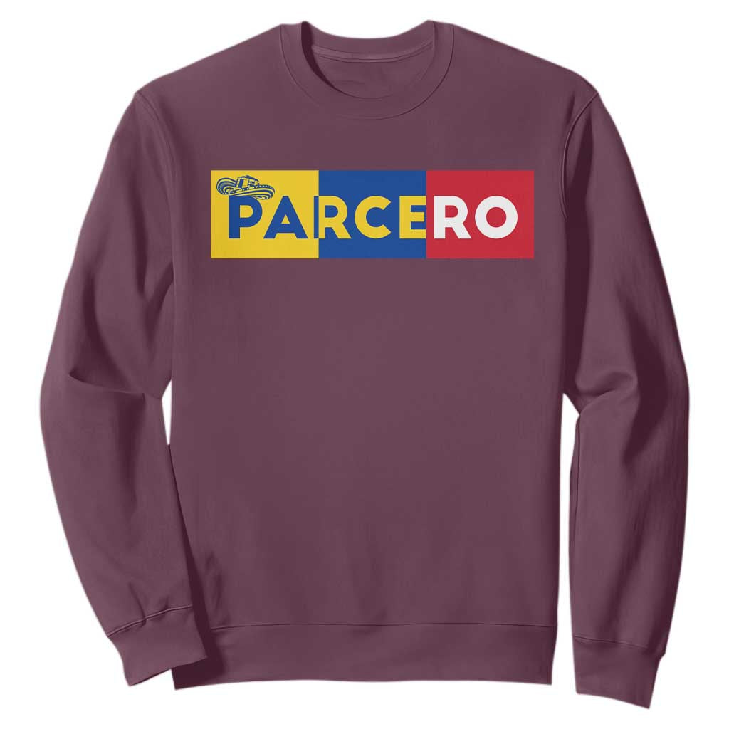 Funny Colombian Sweatshirt Parcero Colombia Slang Good Friend Buddy TS09 Maroon Print Your Wear